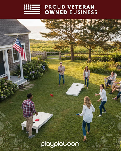 Premium Weather Resistant Duckcloth Cornhole Bags - Set of 8 Bean Bags for Corn Hole Game - Regulation Size & Weight
